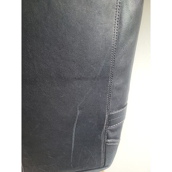 2007 Coach Leather Executive Carry All F11203 Bag Black - Picture 8 of 13